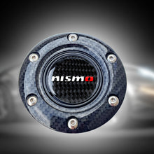 Load image into Gallery viewer, BRAND NEW JDM NISMO UNIVERSAL CARBON FIBER CAR HORN BUTTON STEERING WHEEL CENTER CAP