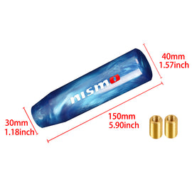 Brand New Universal Nismo Blue Pearl Long Stick Manual Car Gear Shift Knob Shifter M8 M10 M12