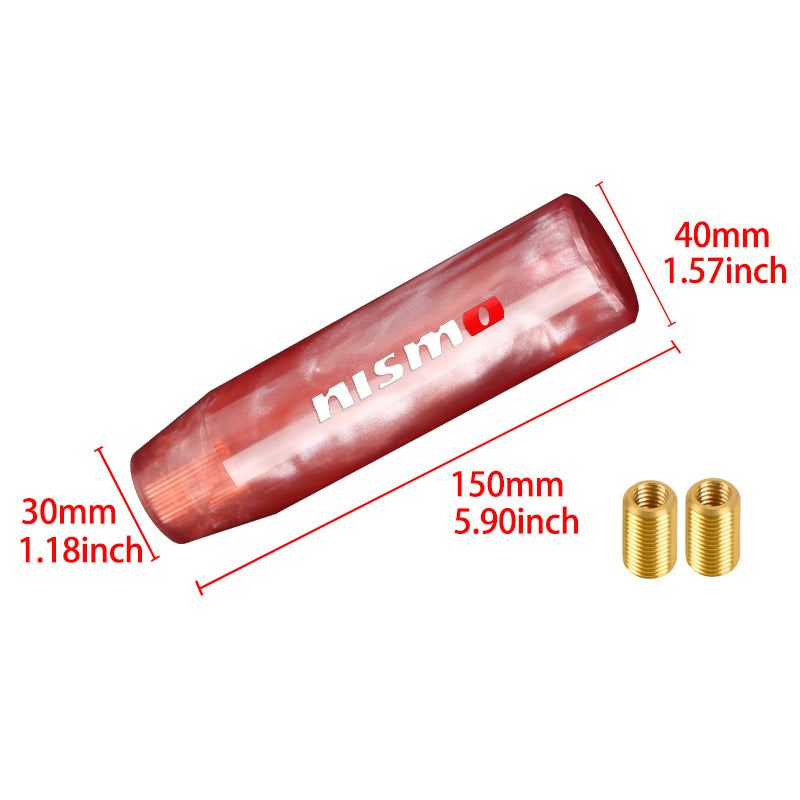 Brand New Universal Nismo Red Pearl Long Stick Manual Car Gear Shift Knob Shifter M8 M10 M12