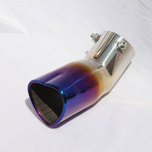 Load image into Gallery viewer, Brand New Universal Burnt Blue Heart Shaped Stainless Steel Car Exhaust Pipe Muffler Tip Trim Bend
