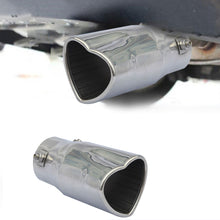 Load image into Gallery viewer, Brand New Universal Silver Heart Shaped Stainless Steel Car Exhaust Pipe Muffler Tip Trim Staight