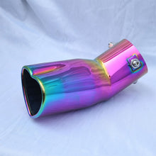 Load image into Gallery viewer, Brand New Universal Neo Chrome Heart Shaped Stainless Steel Car Exhaust Pipe Muffler Tip Trim Bend