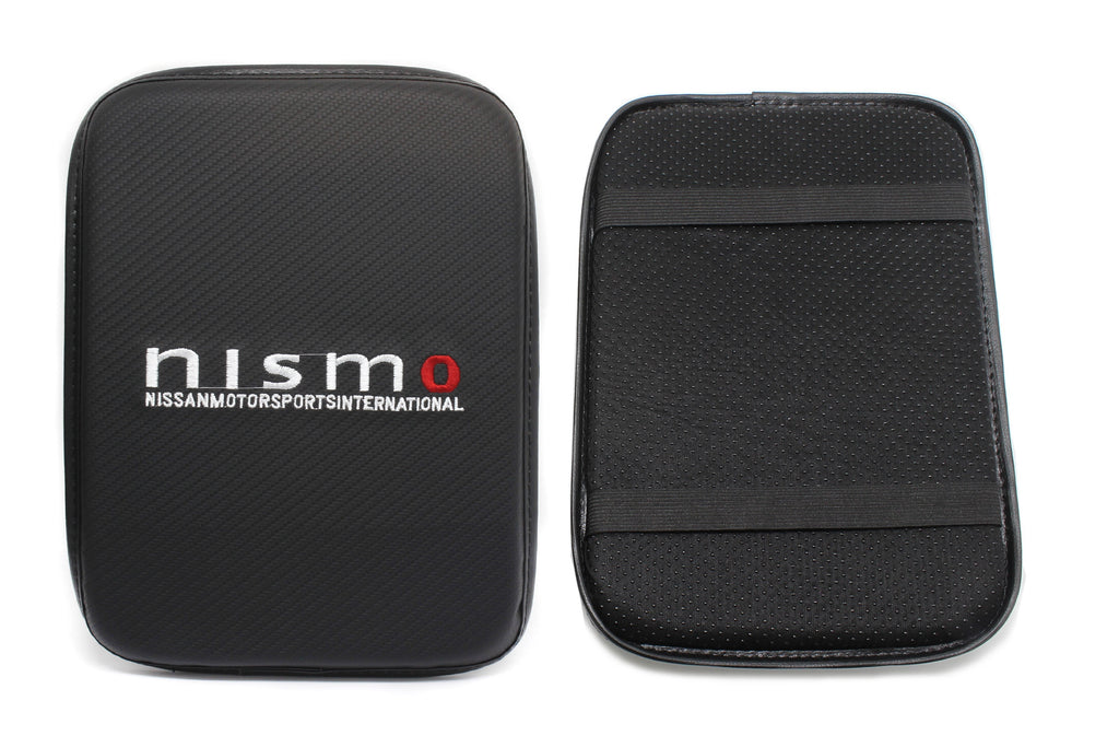 BRAND NEW UNIVERSAL NISMO Car Center Console Armrest Cushion Mat Pad Cover Embroidery