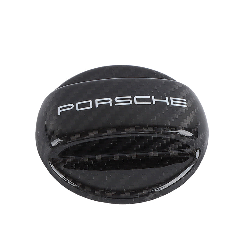 BRAND NEW UNIVERSAL Porsche Real Carbon Fiber Gas Fuel Cap Cover For Porsche