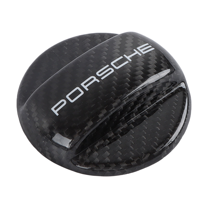 BRAND NEW UNIVERSAL Porsche Real Carbon Fiber Gas Fuel Cap Cover For Porsche