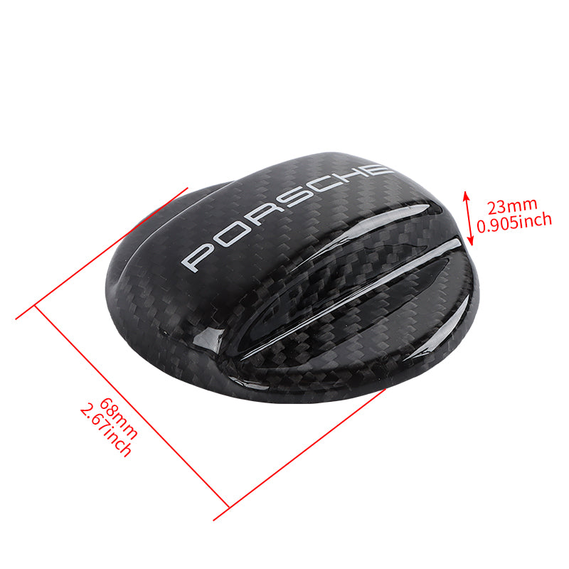 BRAND NEW UNIVERSAL Porsche Real Carbon Fiber Gas Fuel Cap Cover For Porsche