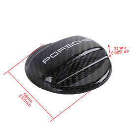 BRAND NEW UNIVERSAL Porsche Real Carbon Fiber Gas Fuel Cap Cover For Porsche