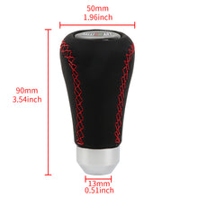 Load image into Gallery viewer, Brand New Universal Ralliart Red Stitches Black Leather Manual Car Gear Shift Knob Shifter Lever M8 M10 M12