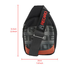 Load image into Gallery viewer, Brand New JDM Recaro Black Backpack Molle Tactical Sling Chest Pack Shoulder Waist Messenger Bag