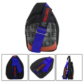 Brand New JDM Recaro Blue Backpack Molle Tactical Sling Chest Pack Shoulder Waist Messenger Bag