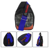 Brand New JDM Recaro Blue Backpack Molle Tactical Sling Chest Pack Shoulder Waist Messenger Bag