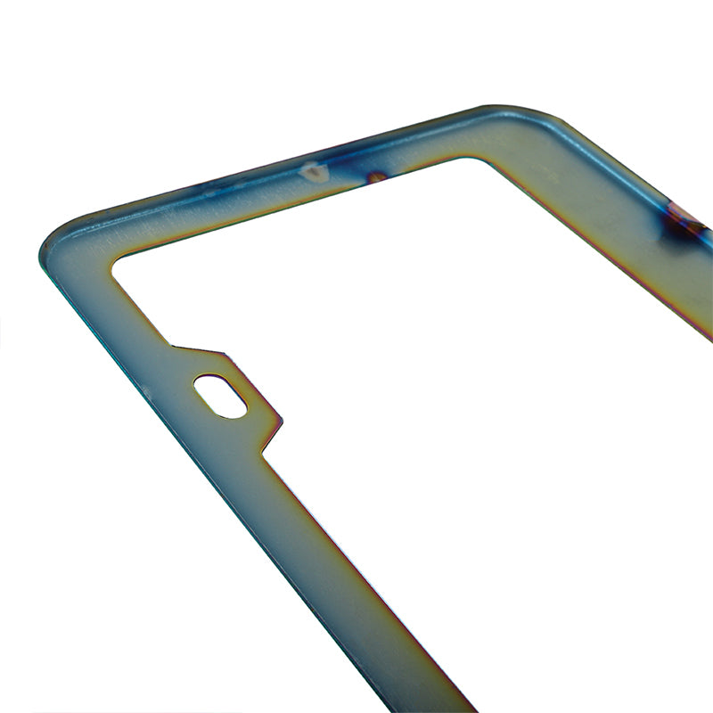 Brand New 1PCS Roush Performance Neo Chrome Stainless Steel License Plate Frame W/ Screw Caps