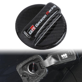 BRAND NEW UNIVERSAL TOYOTA GR GAZOO RACING Real Carbon Fiber Gas Fuel Cap Cover For Toyota