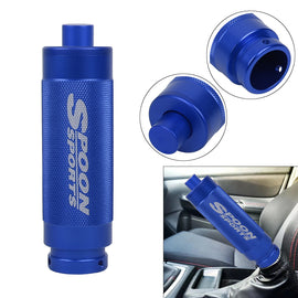Brand New Spoon Sports Blue Aluminum Car Handle Hand Brake Sleeve Universal Fitment Cover
