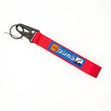 Load image into Gallery viewer, BRAND New JDM Spoon Sports Red Racing Keychain Metal key Ring Hook Strap Lanyard Universal