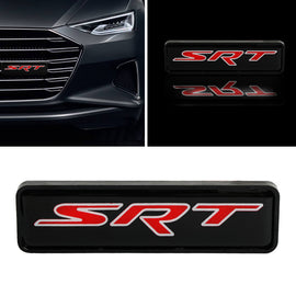 BRAND NEW 1PCS SRT NEW LED LIGHT CAR FRONT GRILLE BADGE ILLUMINATED DECAL STICKER