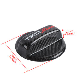BRAND NEW UNIVERSAL TRD SPORTS Real Carbon Fiber Gas Fuel Cap Cover For Toyota