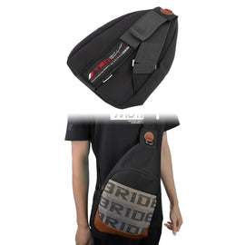 Brand New JDM TRD Black Backpack Molle Tactical Sling Chest Pack Shoulder Waist Messenger Bag