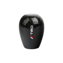 Load image into Gallery viewer, Brand New Universal TRD Black Real Carbon Fiber Manual Gear Stick Shift Knob Shifter M8 M10 M12