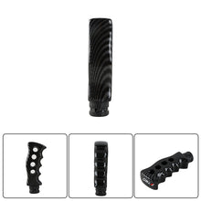 Load image into Gallery viewer, Brand New Universal TRD Carbon Fiber Look Slotted Pistol Grip Handle Manual Gear Shift Knob Shifter M8 M10 M12