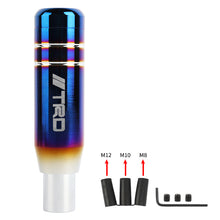Load image into Gallery viewer, Brand New Universal JDM 13CM TRD Aluminum Burnt Blue Automatic Gear Stick Shift Knob Lever Shifter