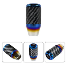 Load image into Gallery viewer, Brand New Universal TRD Car Gear Manuel Stick Real Carbon Fiber / Burnt Blue Shift Knob M8 M10 M12