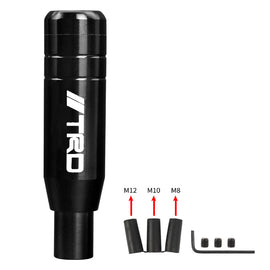 Brand New Universal JDM 13CM TRD Aluminum Black Automatic Gear Stick Shift Knob Lever Shifter