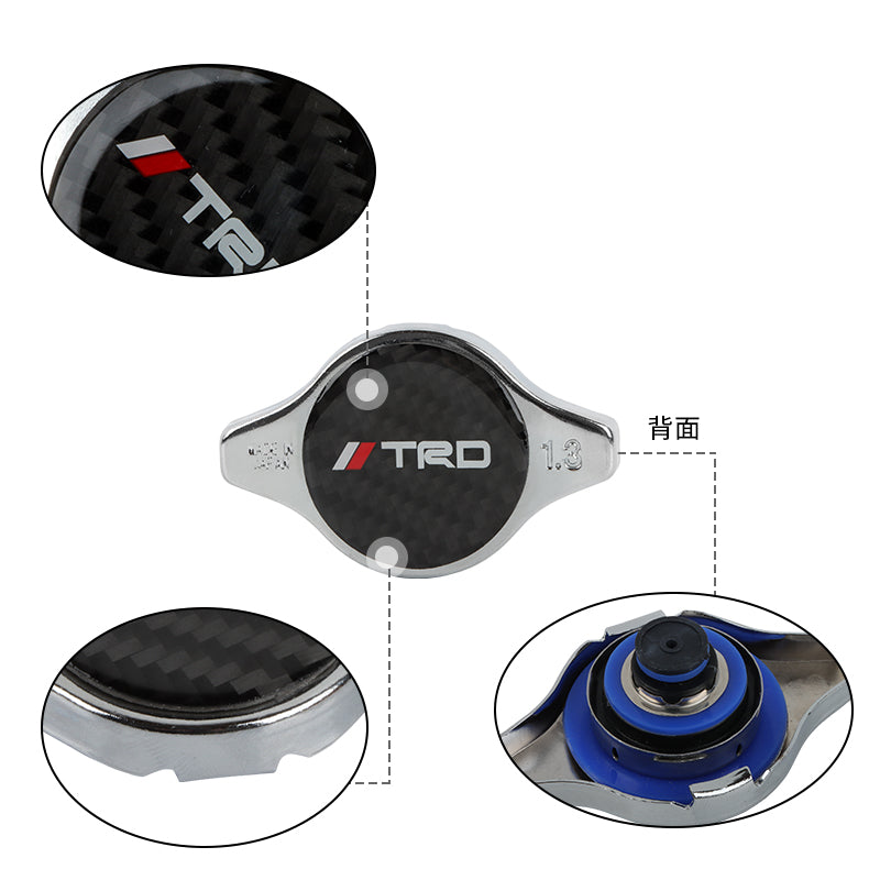 Brand New JDM 1.3bar 9mm Toyota TRD Racing Cap High Pressure Radiator Cap