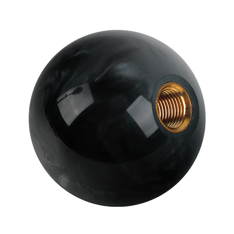 Brand New Universal TRD JDM Black Pearl 54mm Round Ball SHIFT KNOB M8 M10 M12