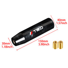 Load image into Gallery viewer, Brand New Universal TRD Black Pearl Long Stick Manual Car Gear Shift Knob Shifter M8 M10 M12