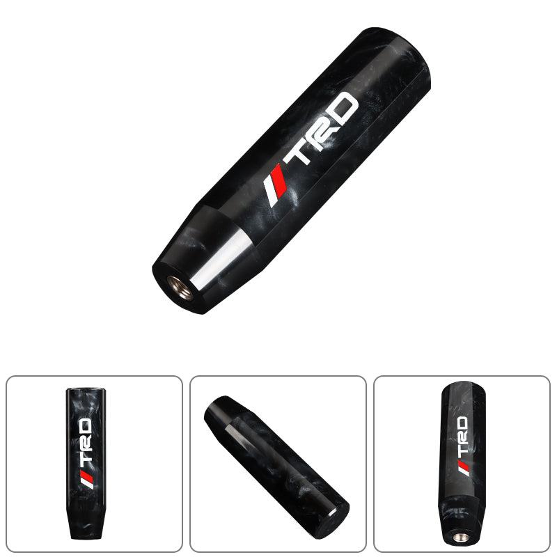 Brand New Universal TRD Black Pearl Long Stick Manual Car Gear Shift Knob Shifter M8 M10 M12