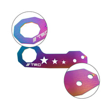 Load image into Gallery viewer, Brand New Universal JDM TRD Neo Chrome Rear Anodized Billet Aluminum Racing Tow Hook Kit