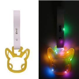 Brand New LED Pikachu Yellow JDM TSURIKAWA Ring Subway Train Bus Handle Strap Charm Drift