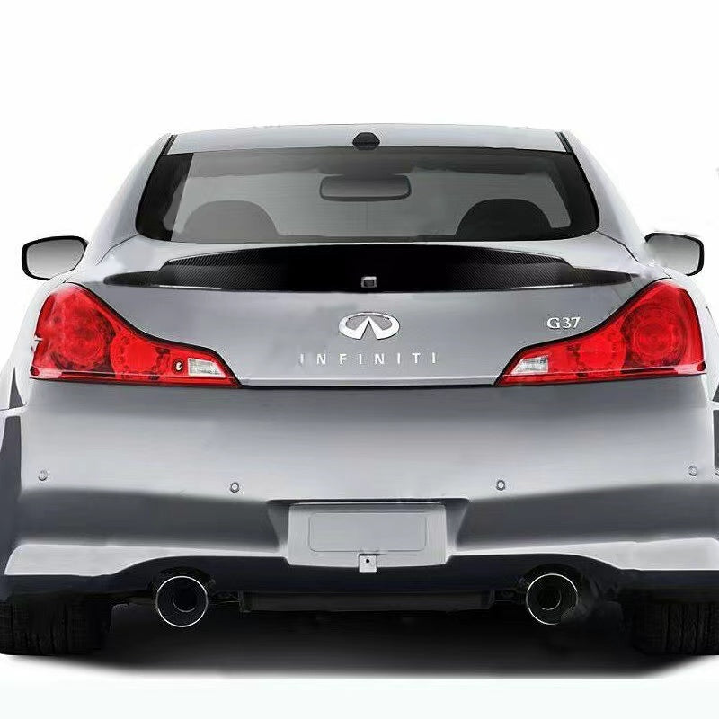 BRAND NEW 2008-2015 INFINITI G37 2DR COUPE HIGH KICK Real Carbon Fiber Rear Trunk PSM Spoiler