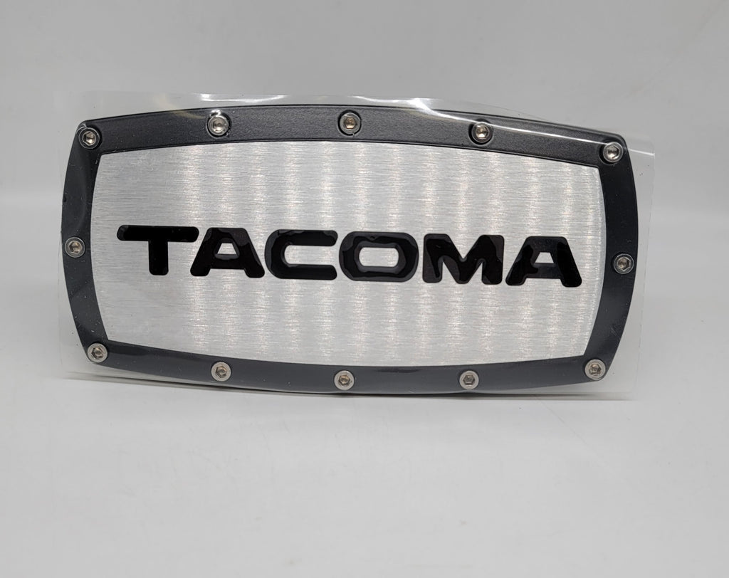 Brand New Toyota Tacoma Black Tow Hitch Cover Plug Cap 2" Trailer Receiver Engraved Billet Allen Bolts Official Licensed Products