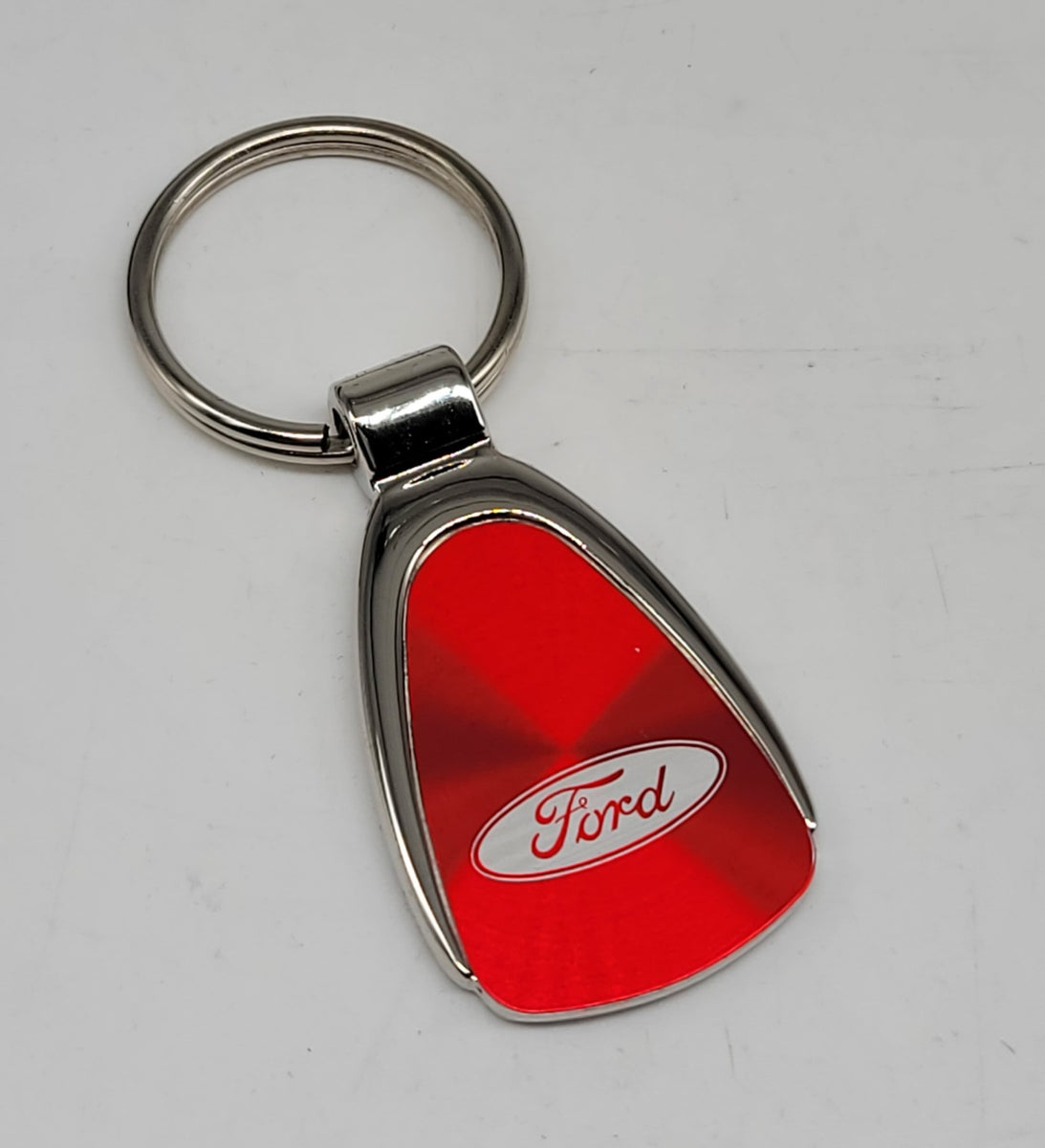 Ford Performance Keychain Brand New Ford Red Teardrop Authentic Logo Keychain Fob Ring Officiall ...