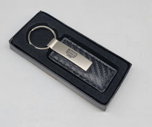 Load image into Gallery viewer, Brand New Jeep Engraved Rectangle Carbon Fiber Leather Fob Keyring Keychain Official Licensed Product