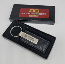 Load image into Gallery viewer, Brand New Dodge Ram 1500 Engraved Rectangle Carbon Fiber Leather Fob Keyring Keychain Official Licensed Product