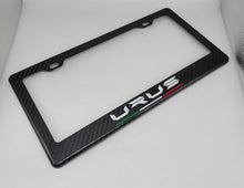 Load image into Gallery viewer, Brand New 1PCS LAMBORGHINI URUS 100% Real Carbon Fiber License Plate Frame Tag Cover Original 3K With Free Caps