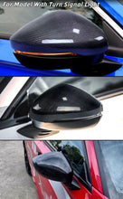 Load image into Gallery viewer, BRAND NEW 2022-2025 HONDA CIVIC REAL CARBON FIBER SIDE MIRROR COVER CAP DIRECT REPLACEMENT W/LIGHT
