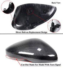 Load image into Gallery viewer, BRAND NEW 2022-2025 HONDA CIVIC REAL CARBON FIBER SIDE MIRROR COVER CAP DIRECT REPLACEMENT W/LIGHT