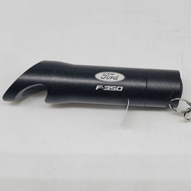 Brand New Ford F-350 Key Ring Black Keychain Flashlight Bottle Opener Authentic Officially Licensed Product