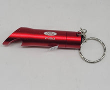 Load image into Gallery viewer, Brand New Ford F-150 Key Ring Red Keychain Flashlight Bottle Opener Authentic Officially Licensed Product