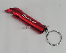 Load image into Gallery viewer, Brand New Mopar Key Ring Red Keychain Flashlight Bottle Opener Authentic Officially Licensed Product