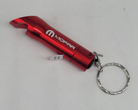 Brand New Mopar Key Ring Red Keychain Flashlight Bottle Opener Authentic Officially Licensed Product