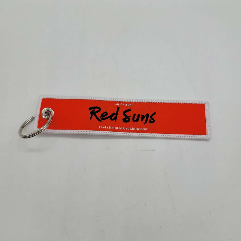 BRAND NEW JDM INITIAL D REDSUNS MT AKAGI DOUBLE SIDE Racing Cell Holders Keychain Universal