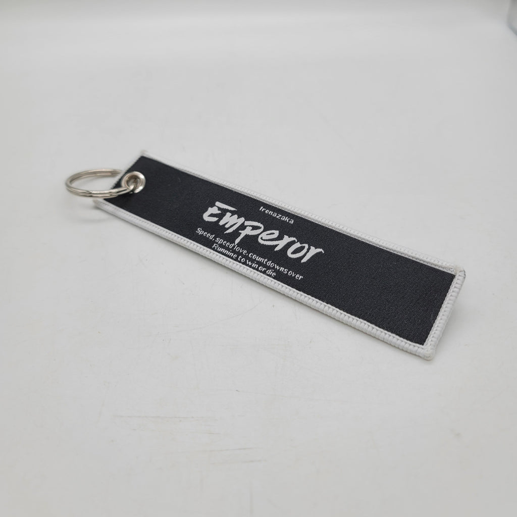 BRAND NEW JDM INITIAL D EMPEROR IROHAZAKA DOUBLE SIDE Racing Cell Holders Keychain Universal