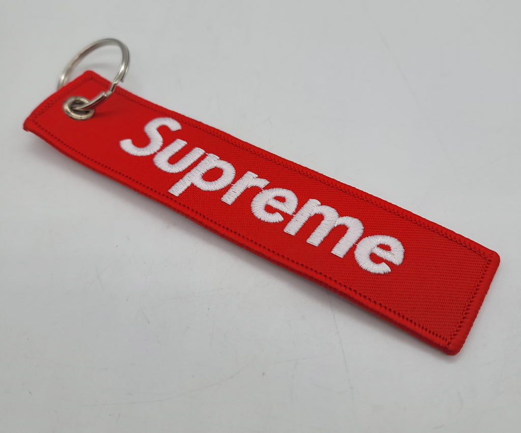 BRAND NEW JDM SUPREME RED DOUBLE SIDE Racing Cell Holders Keychain Universal