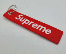 Load image into Gallery viewer, BRAND NEW JDM SUPREME RED DOUBLE SIDE Racing Cell Holders Keychain Universal