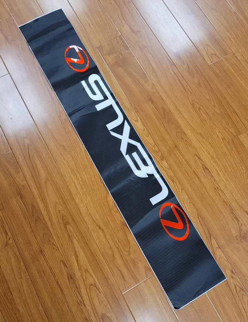 Brand New Universal 53'' Lexus Carbon Fiber Vinyl Front Window Windshield Banner Sticker Decal